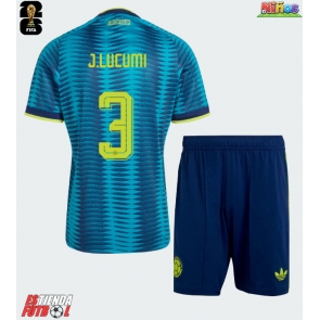Colombia Jhon Lucumi #3 Segunda Equipación Niños Mundial 2026 Manga Corta (+ Pantalones cortos)